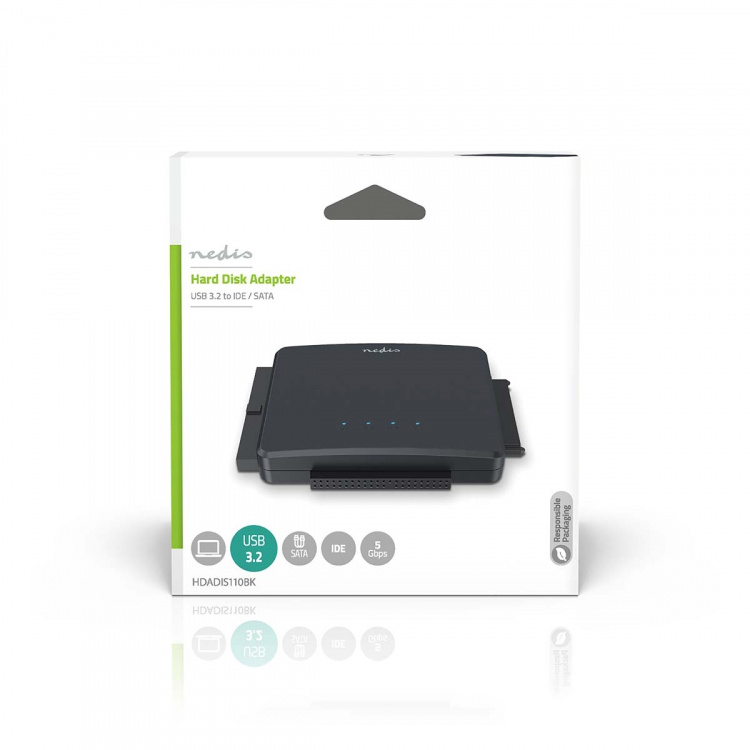 Nedis Hård disk Adapter | USB 3.2 Gen1 | 2.5 / 3.5  Nedis Hård disk Adapter | USB 3.2 Gen1 | 2.5 / 3.5
