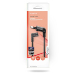 Nedis Strömkabel | Euro Man | IEC-320-C7 | Vinklat | Vinklat vänster | Nickelplaterad | 3.00 m | Rund | PVC | Svart | Låda