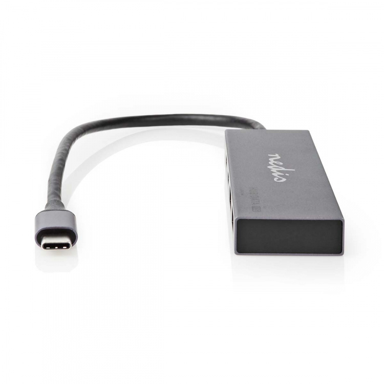 Nedis USB-hubb | 1x USB-C™ 3.2 Gen 2 Male | 2x USB-A 3.2 Gen 2 Female / 2x USB-C™ 3.2 Gen 2 Female | 4-Port port(s) | USB 3.2 Gen 2 | USB ström | 10 Gbps