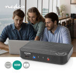 Nedis HDMI ™ Omvandlare | 1x USB-C™ / 2x HDMI™ Input | 1x HDMI™ Output | Envägs | 4K@60Hz | 18 Gbps | ABS | Antracit Nedis HDMI ™ Omvandlare | 1x USB-C™ / 2x HDMI™ Input | 1x HDMI™ Output | Envägs | 4K@60Hz | 18 Gbps | ABS | Antracit