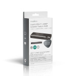 Nedis HDMI ™ Omvandlare | USB-C™ Female / 2x HDMI™ Input / 4x USB A Female | 1x HDMI™ Output | Envägs | 4K@60Hz | 18 Gbps | ABS | Antracit Nedis HDMI ™ Omvandlare | USB-C™ Female / 2x HDMI™ Input / 4x USB A Female | 1x HDMI™ Output | Envägs | 4K@60Hz | 18 Gbps | ABS | Antracit