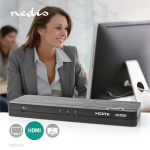 Nedis HDMI ™ Omvandlare | USB-C™ Female / 2x HDMI™ Input / 4x USB A Female | 1x HDMI™ Output | Envägs | 4K@60Hz | 18 Gbps | ABS | Antracit Nedis HDMI ™ Omvandlare | USB-C™ Female / 2x HDMI™ Input / 4x USB A Female | 1x HDMI™ Output | Envägs | 4K@60Hz | 18 Gbps | ABS | Antracit