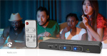 Nedis HDMI ™ Extractor | 2x HDMI™ Input | TosLink Female / 1x 3.5 mm / 1x HDMI™ Output / 2x RCA | Maximal upplösning: 4K@60Hz | 18 Gbps | Metall | Antracit | Låda