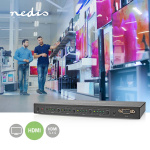 Nedis HDMI ™ matris omkopplare | 4x 4 Portar port(s) | DC Power / 1x RS232 / 4x HDMI™ Input | 4x HDMI™ Output | 4K@60Hz | 18 Gbps | Fjärrstyrd | Metall | Svart Nedis HDMI ™ matris omkopplare | 4x 4 Portar port(s) | DC Power / 1x RS232 / 4x HDMI™ Input | 4x HDMI™ Output | 4K@60Hz | 18 Gbps | Fjärrstyrd | Metall | Svart