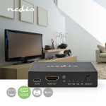 Nedis HDMI ™ Switch | 3-Port port(s) | 3x HDMI™ Input | 1x HDMI™ Output | 8K@60Hz | 45 Gbps | Fjärrstyrd | Aluminium | Antracit Nedis HDMI ™ Switch | 3-Port port(s) | 3x HDMI™ Input | 1x HDMI™ Output | 8K@60Hz | 45 Gbps | Fjärrstyrd | Aluminium | Antracit