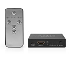 Nedis HDMI ™ Switch | 3-Port port(s) | 3x HDMI™ Input | 1x HDMI™ Output | 8K@60Hz | 45 Gbps | Fjärrstyrd | Aluminium | Antracit Nedis HDMI ™ Switch | 3-Port port(s) | 3x HDMI™ Input | 1x HDMI™ Output | 8K@60Hz | 45 Gbps | Fjärrstyrd | Aluminium | Antracit