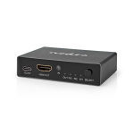 Nedis HDMI ™ Switch | 3-Port port(s) | 3x HDMI™ Input | 1x HDMI™ Output | 8K@60Hz | 45 Gbps | Fjärrstyrd | Aluminium | Antracit Nedis HDMI ™ Switch | 3-Port port(s) | 3x HDMI™ Input | 1x HDMI™ Output | 8K@60Hz | 45 Gbps | Fjärrstyrd | Aluminium | Antracit