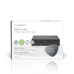 Nedis HDMI ™ Switch | 3-Port port(s) | 3x HDMI™ Input | 1x HDMI™ Output | 8K@60Hz | 45 Gbps | Fjärrstyrd | Aluminium | Antracit Nedis HDMI ™ Switch | 3-Port port(s) | 3x HDMI™ Input | 1x HDMI™ Output | 8K@60Hz | 45 Gbps | Fjärrstyrd | Aluminium | Antracit