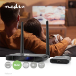 Nedis Trådlöst HDMI ™ sändare | Wi-Fi | 2400-5000 MHz | 30.0 m (siktlinje) | Maximal upplösning: Full HD 1080p | 1.65 Gbps | ABS | Grå Nedis Trådlöst HDMI ™ sändare | Wi-Fi | 2400-5000 MHz | 30.0 m (siktlinje) | Maximal upplösning: Full HD 1080p | 1.65 Gbps | ABS | Grå