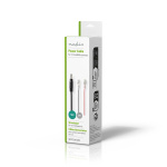 Nedis Strömkabel | DC Hona | F1 | Rak | Rak | Koppar | 2.00 m | Rund | PVC | Svart | Presentbox