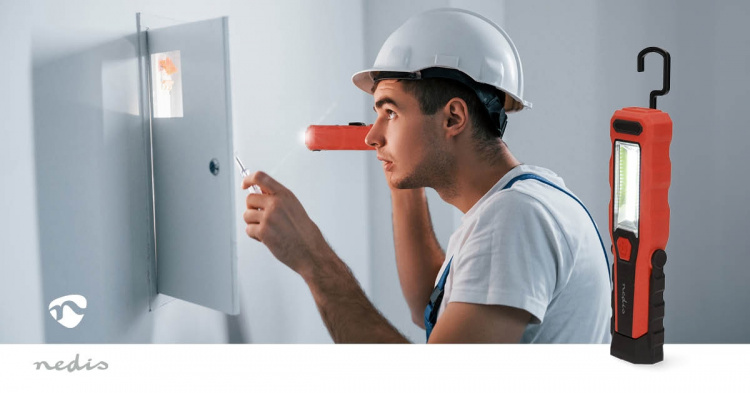 Nedis Arbetslampa | 4 W | Batteridriven | 5 V DC | N/A | Uppladdningsbara | Belysning varaktighet: 5 h | 300 lm | Belysningsräckvidd: 20 m