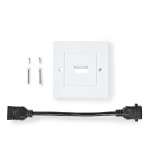 Nedis HDMI™ Vägglåda | 1x HDMI™ Female | 4K@60Hz | HDMI™ Utgång | Svart | 18 Gbps | Guldplaterad | Låda