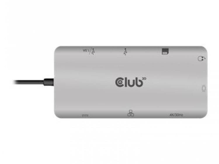 Club 3D USB Gen1 Type-C 9-i-1 hubb Dockningsstation