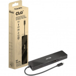 Club 3D 6-i-1 bärbar dockningsstation för dubbla skärmar med USB Type-C Video 4K60Hz -PD 100W Club 3D 6-i-1 bärbar dockningsstation för dubbla skärmar med USB Type-C Video 4K60Hz -PD 100W