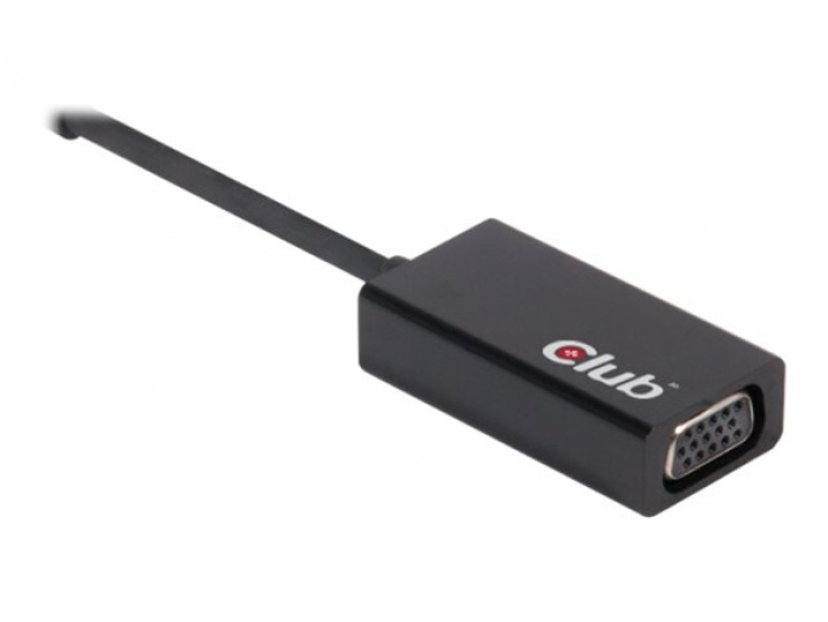 Club 3D USB 3.1 Type C til VGA aktiv Club 3D USB 3.1 Type C til VGA aktiv