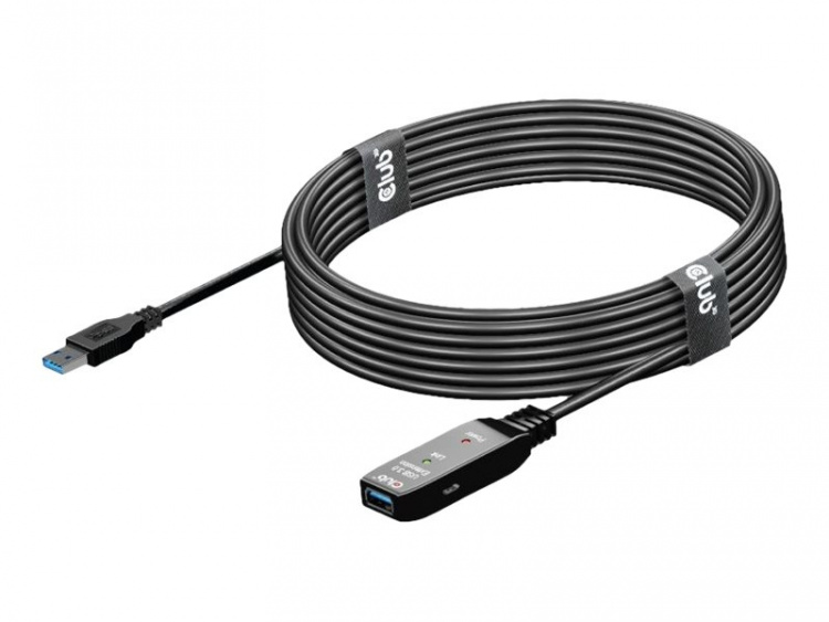 Club 3D USB 3.2 Gen1 aktiv repeaterkabel 5m M/F 28AWG Club 3D USB 3.2 Gen1 aktiv repeaterkabel 5m M/F 28AWG