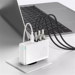 Baseus GaN2 Pro- Snabbladdare 2xUSB + 2xUSB-C 100W (Vit) Baseus GaN2 Pro- Snabbladdare 2xUSB + 2xUSB-C 100W (Vit)