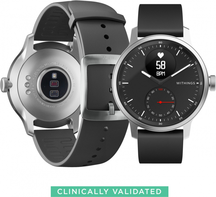 Withings Scanwatch ECG , aktivitetsklocka svart 42mm