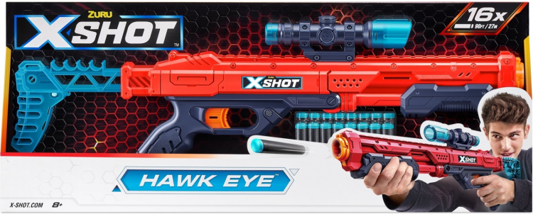 X-Shot Hawk Eye skumgummipistol