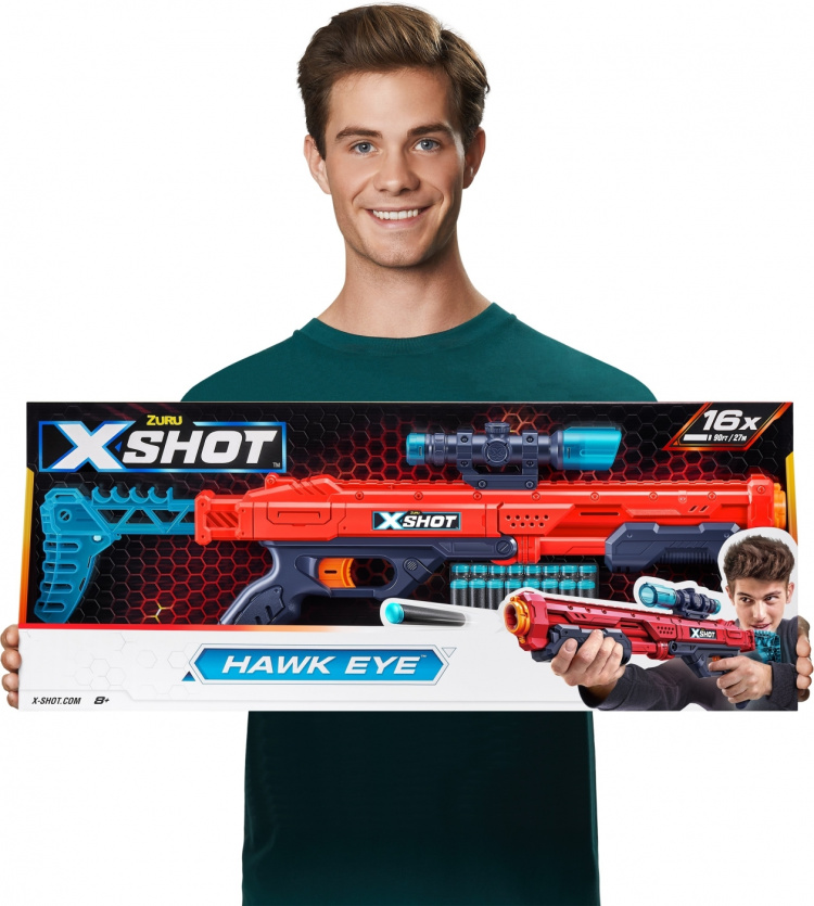 X-Shot Hawk Eye skumgummipistol