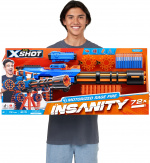 X-Shot Insanity-Motoriserad Age Fire Gatlin-pistol med stativ - skumgummipistol