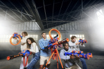 X-Shot Insanity-Motoriserad Age Fire Gatlin-pistol med stativ - skumgummipistol