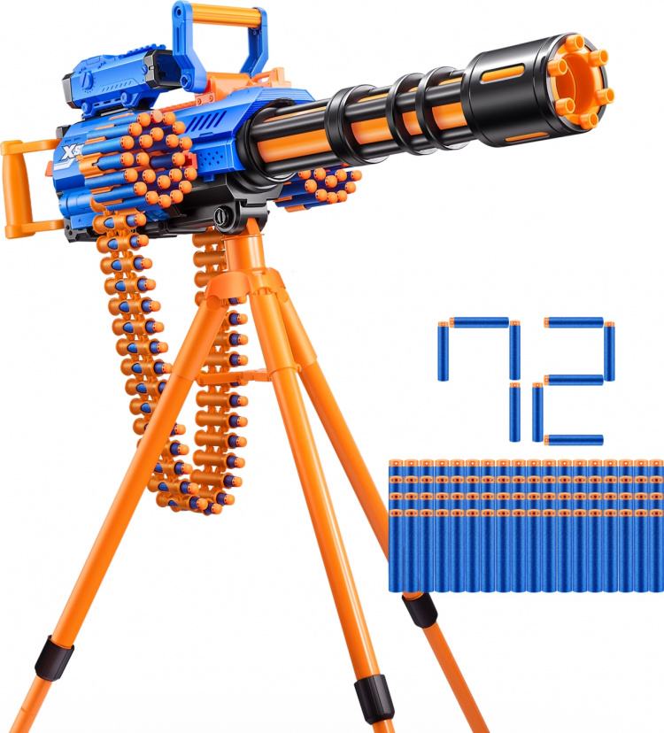 X-Shot Insanity-Motoriserad Age Fire Gatlin-pistol med stativ - skumgummipistol