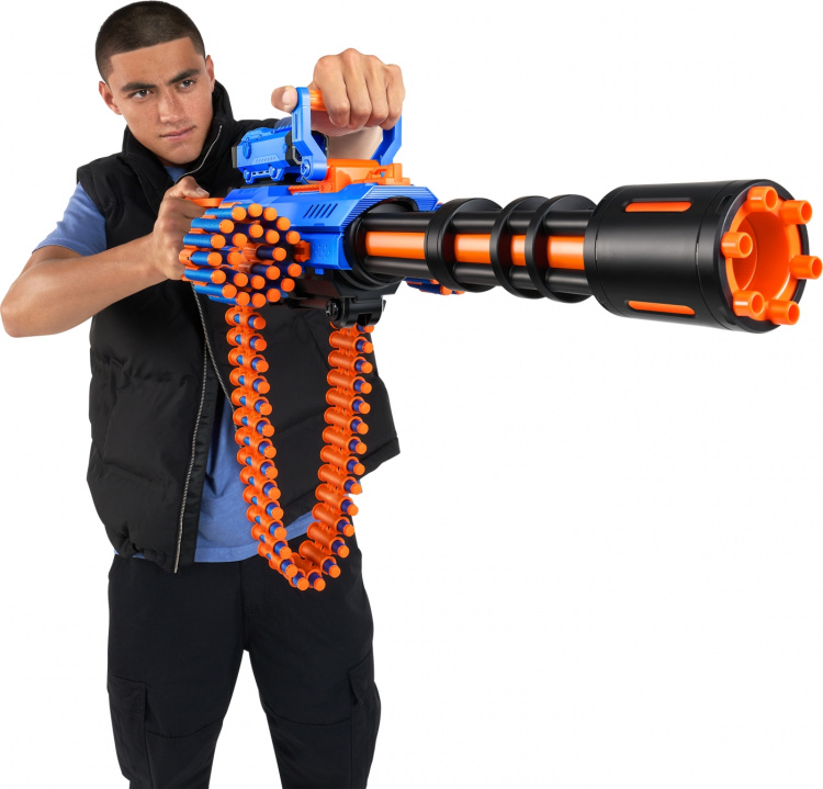X-Shot Insanity-Motoriserad Age Fire Gatlin-pistol med stativ - skumgummipistol
