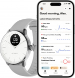 Withings Scanwatch Light smartklocka, 37 mm, vit/grå