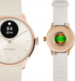 Withings Scanwatch Light smartklocka, 37 mm, vit/roséguld Withings Scanwatch Light smartklocka, 37 mm, vit/roséguld