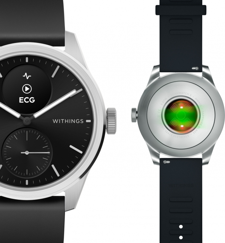Withings Scanwatch 2 smartklocka, 42 mm, svart Withings Scanwatch 2 smartklocka, 42 mm, svart