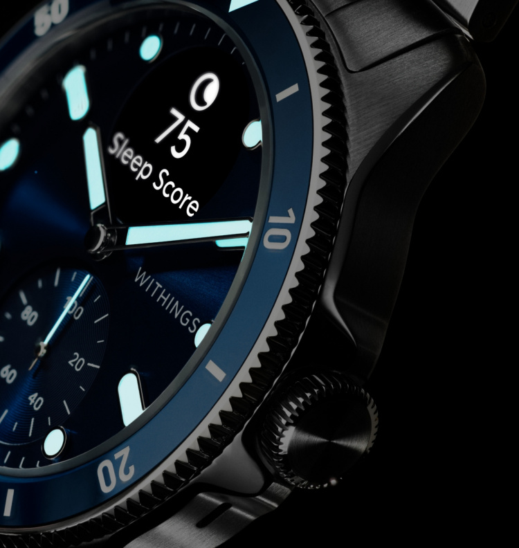 Withings Scanwatch Nova smartklocka, 42 mm, blå Withings Scanwatch Nova smartklocka, 42 mm, blå