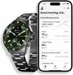 Withings Scanwatch Nova smartklocka, 42 mm, grön
