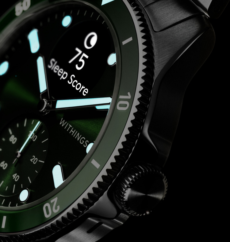 Withings Scanwatch Nova smartklocka, 42 mm, grön
