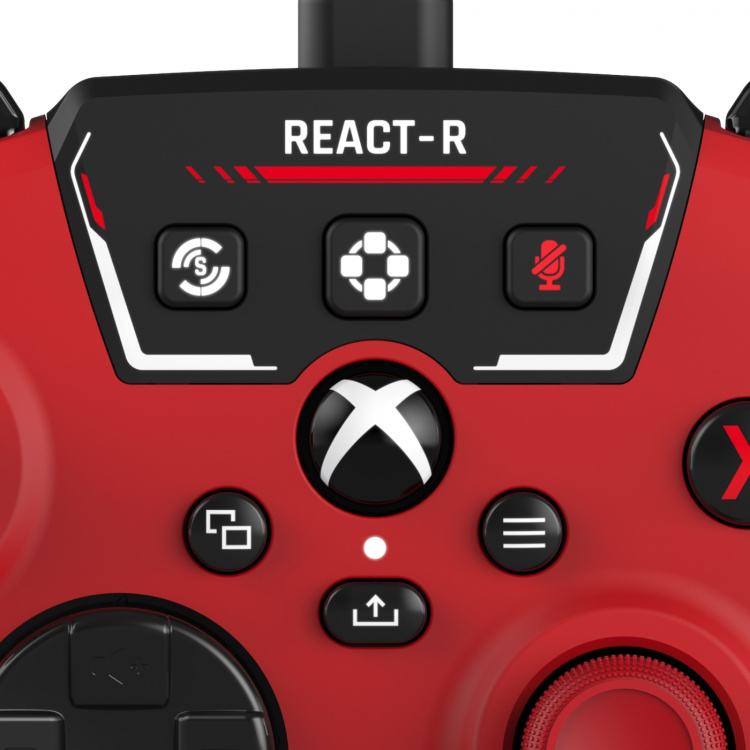 Turtle Beach React-R trådbunden spelkontroll, röd, Xbox / PC Turtle Beach React-R trådbunden spelkontroll, röd, Xbox / PC