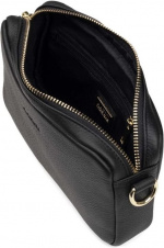 Aarni Crossbody Bag, svart, silverfärgad dragkedja