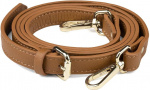 Aarni axelrem i hjortskinn, cognac/guld
