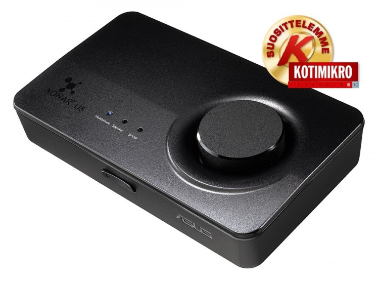 ASUS Xonar U5 USB-ljudkort, svart