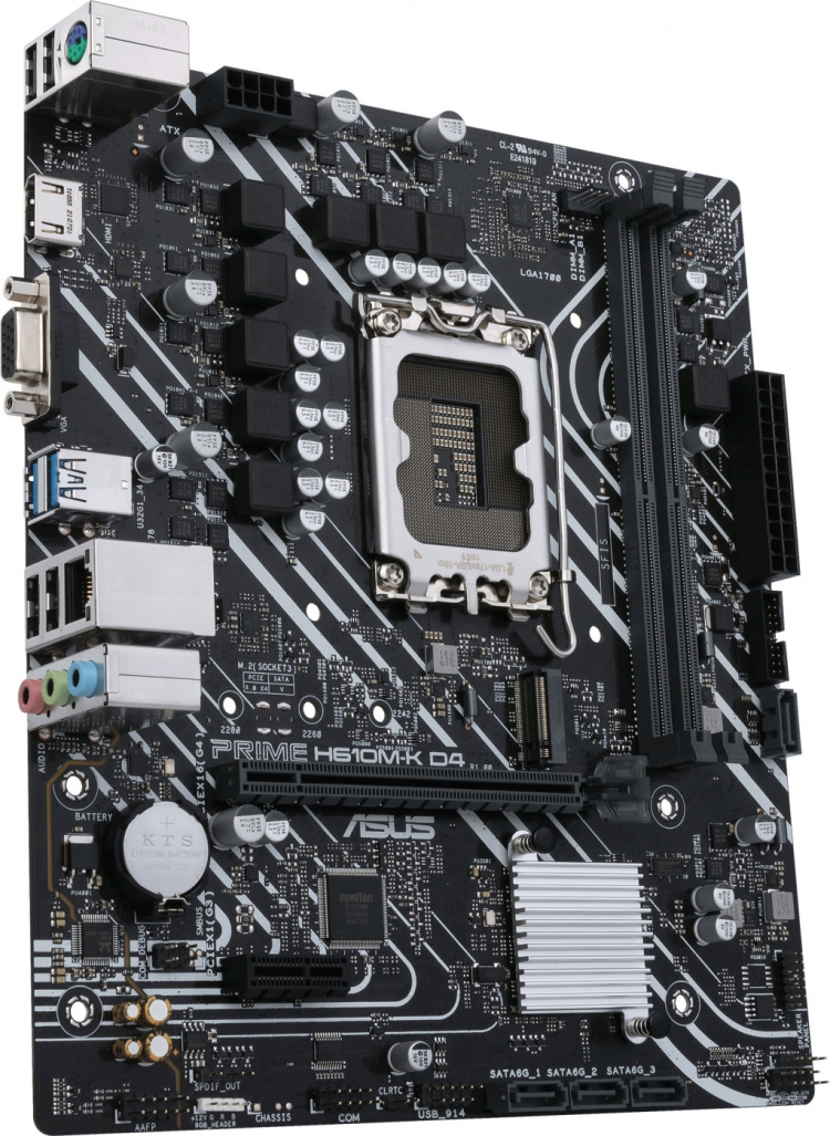 ASUS PRIME H610M-K D4 LGA 1700 mATX-moderkort ASUS PRIME H610M-K D4 LGA 1700 mATX-moderkort