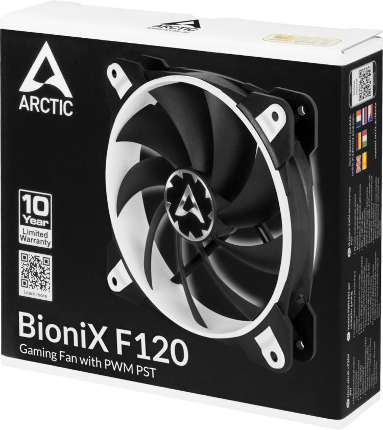 Arctic Cooling Arctic BioniX F120 PWM PST-fläkt, 120 mm, svart/vit Arctic Cooling Arctic BioniX F120 PWM PST-fläkt, 120 mm, svart/vit