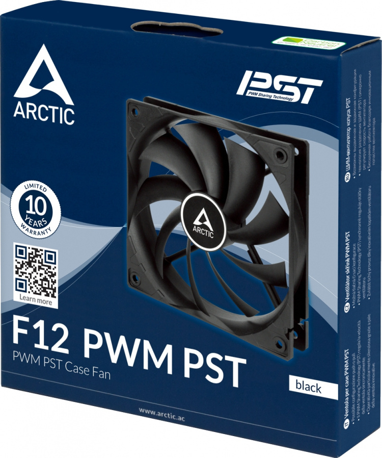 Arctic Cooling Arctic F12 PWM PST-fläkt, 120 mm, svart Arctic Cooling Arctic F12 PWM PST-fläkt, 120 mm, svart