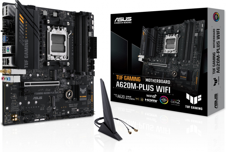 ASUS TUF GAMING A620M-PLUS WIFI mATX-moderkort