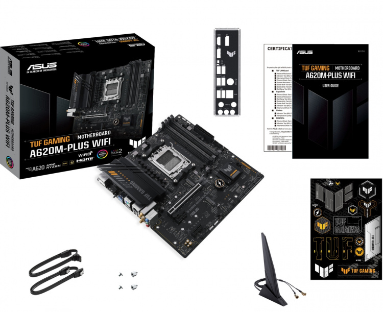 ASUS TUF GAMING A620M-PLUS WIFI mATX-moderkort