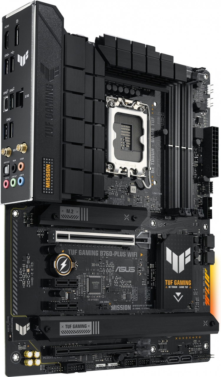 ASUS TUF GAMING B760-PLUS WIFI ATX moderkort ASUS TUF GAMING B760-PLUS WIFI ATX moderkort