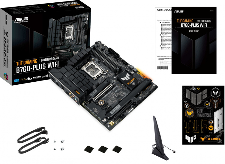 ASUS TUF GAMING B760-PLUS WIFI ATX moderkort ASUS TUF GAMING B760-PLUS WIFI ATX moderkort