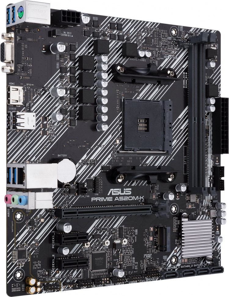 ASUS Prime PRIME A520M-K mATX-moderkort ASUS Prime PRIME A520M-K mATX-moderkort