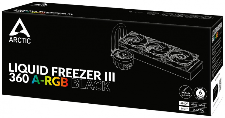 Arctic Cooling Arctic Liquid Freezer III 360 ARGB vätskekylningssystem, svart