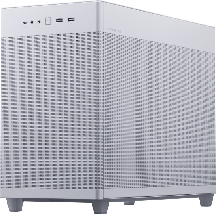 ASUS Prime AP201 TG Micro-ATX-chassi med fönster, vit ASUS Prime AP201 TG Micro-ATX-chassi med fönster, vit