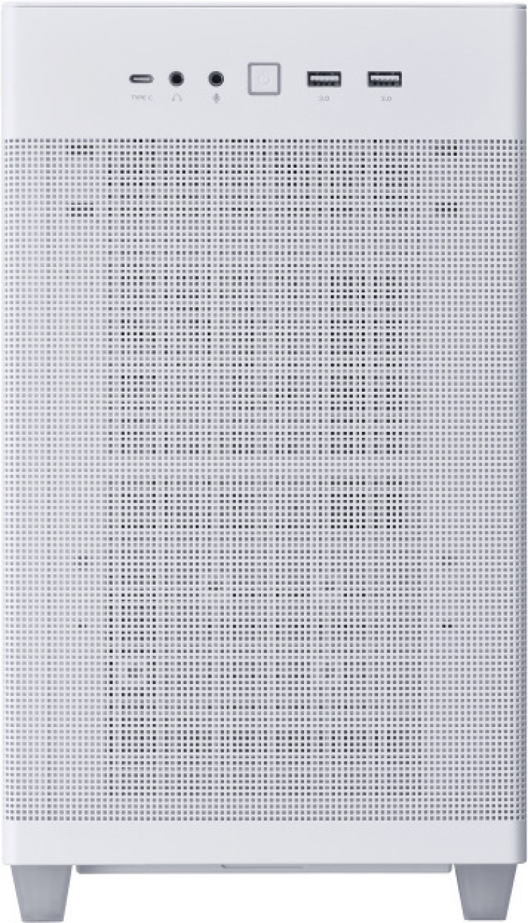 ASUS Prime AP201 TG Micro-ATX-chassi med fönster, vit ASUS Prime AP201 TG Micro-ATX-chassi med fönster, vit