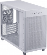 ASUS Prime AP201 TG Micro-ATX-chassi med fönster, vit ASUS Prime AP201 TG Micro-ATX-chassi med fönster, vit